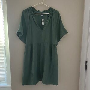 Old Navy Green Gauze Dress